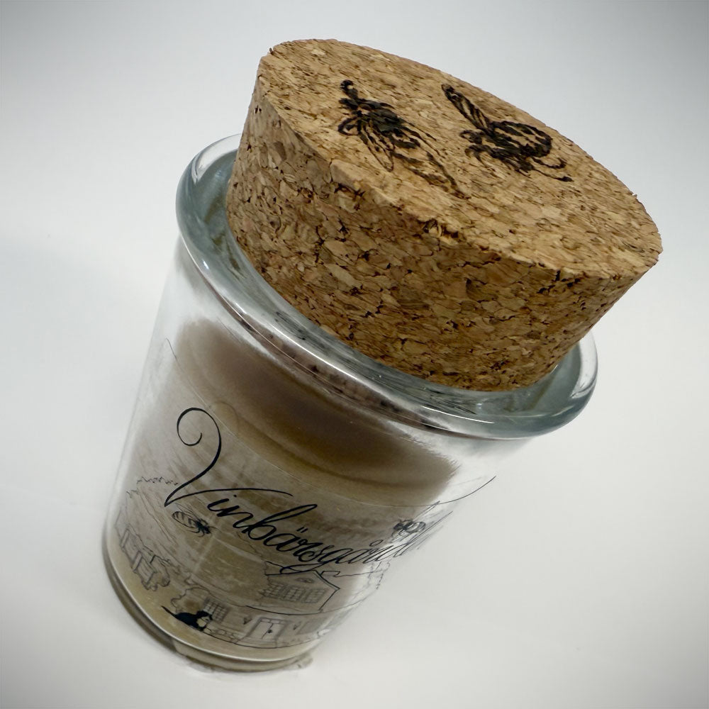 Bivaxljus i glaskopp