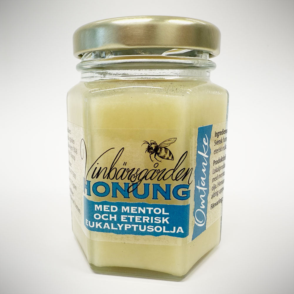 "Omtanke" Honung med Mentol och eterisk Eukalyptusolja 125g
