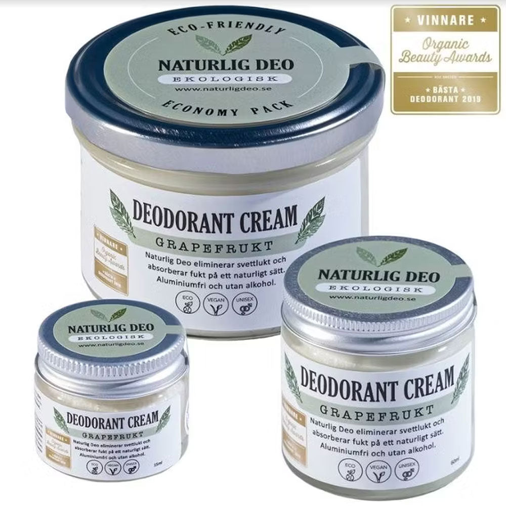 Naturlig Deo Cream, Grapefrukt