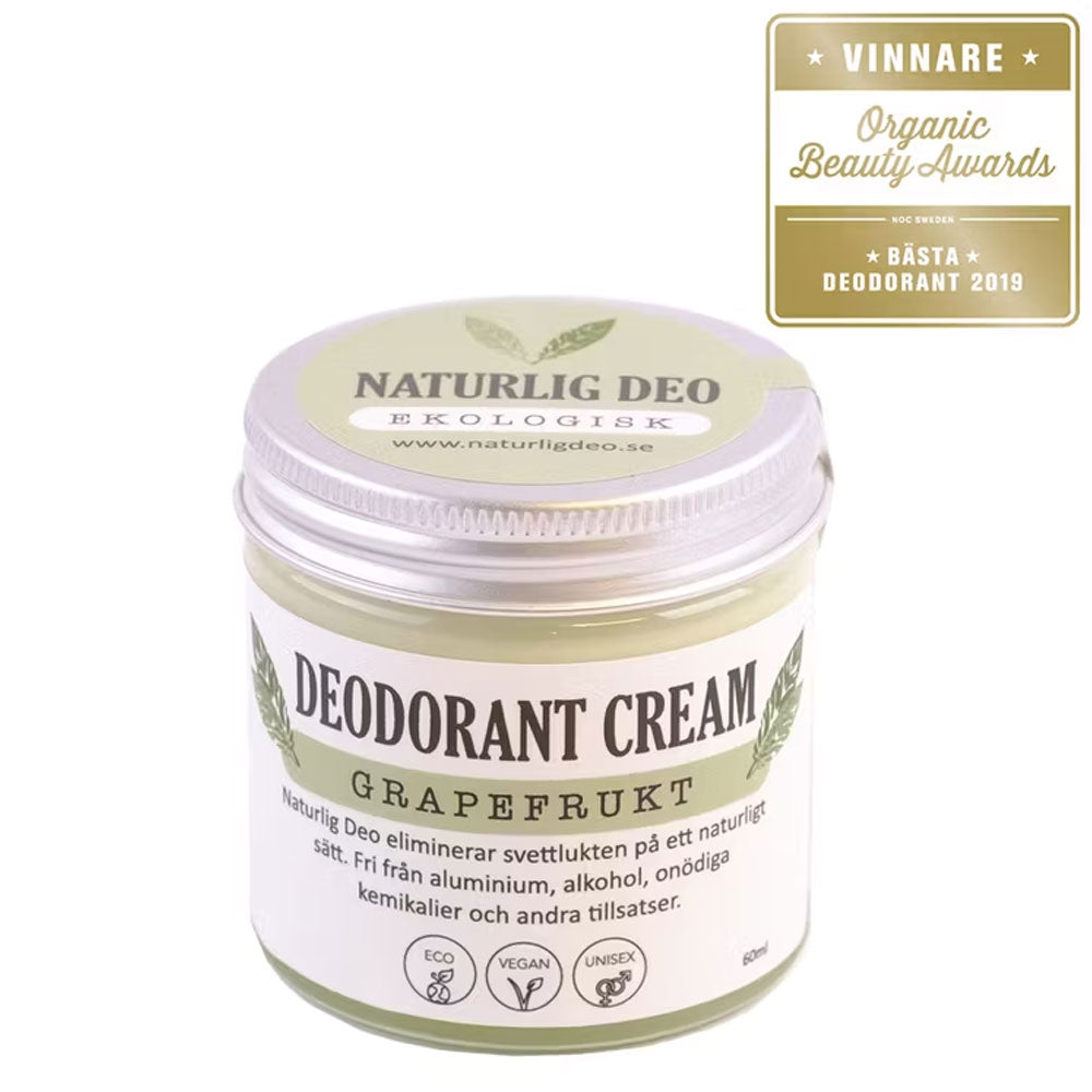 Naturlig Deo Cream, Grapefrukt