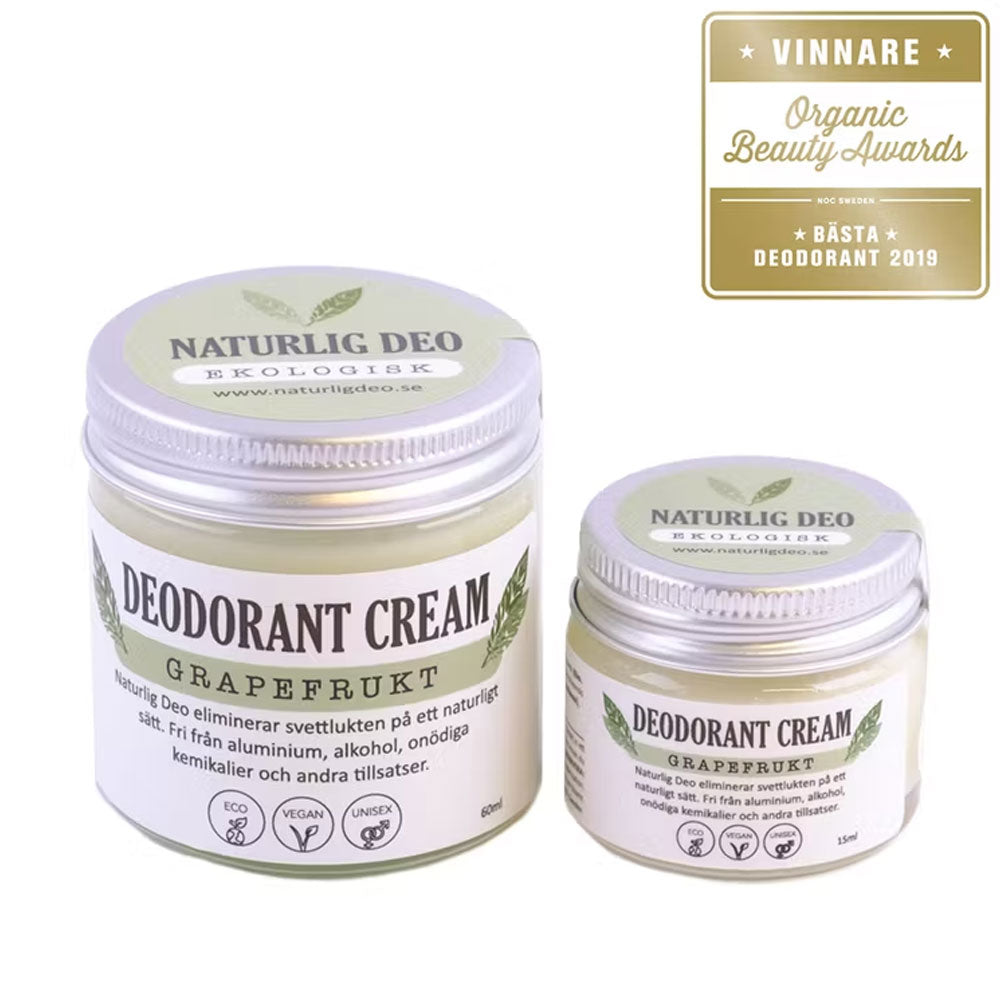 Naturlig Deo Cream, Grapefrukt