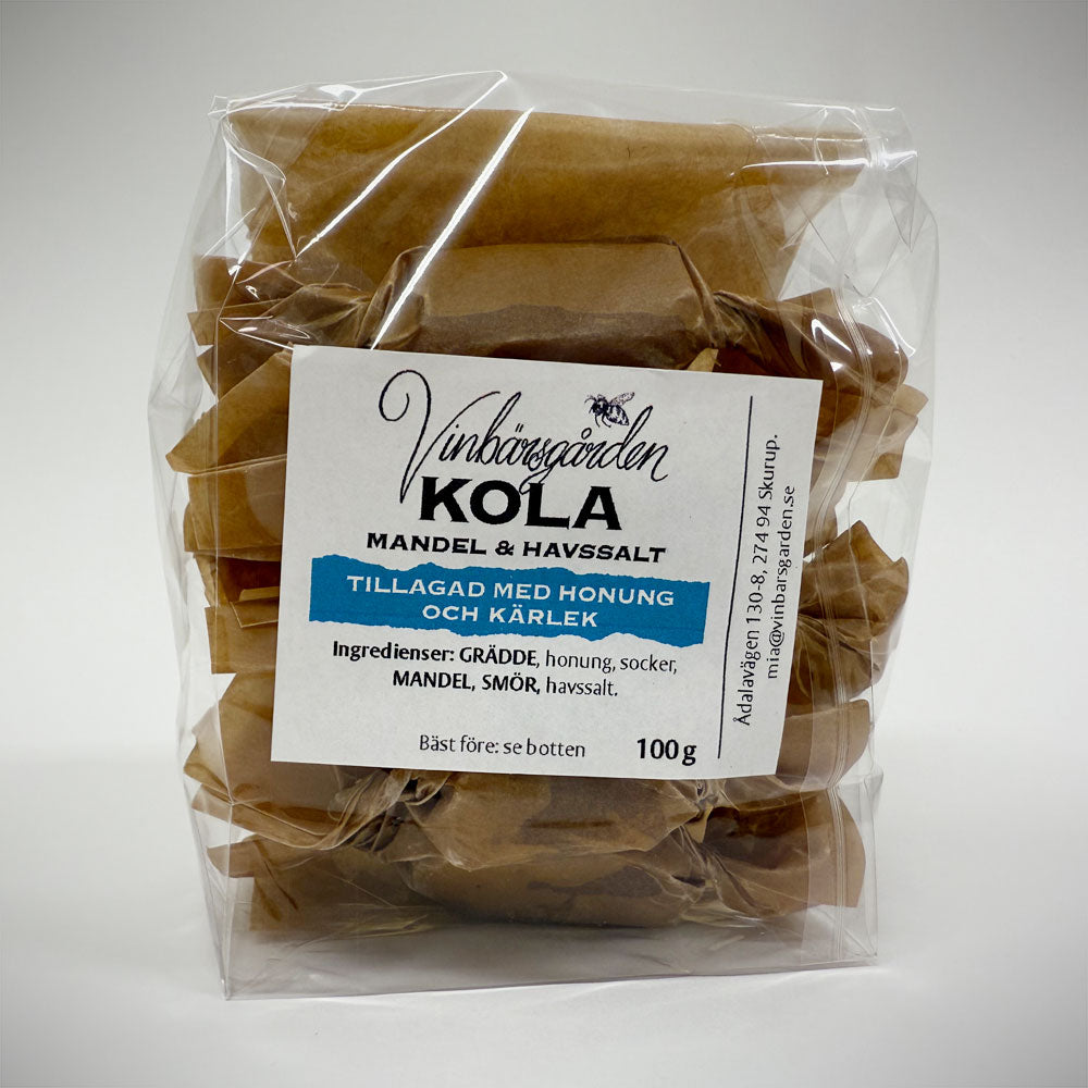 Kola - Honung, mandel och havssalt 100g