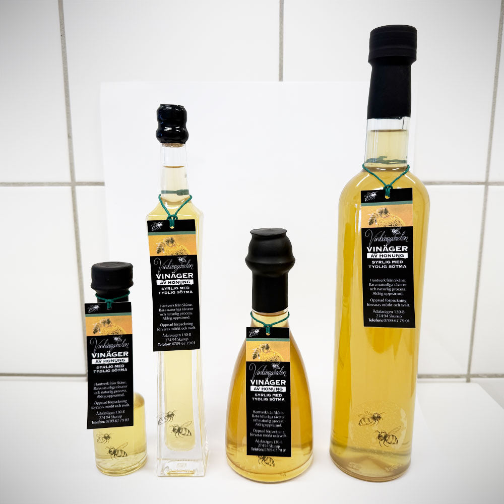 Vinäger av honung med tydlig sötma