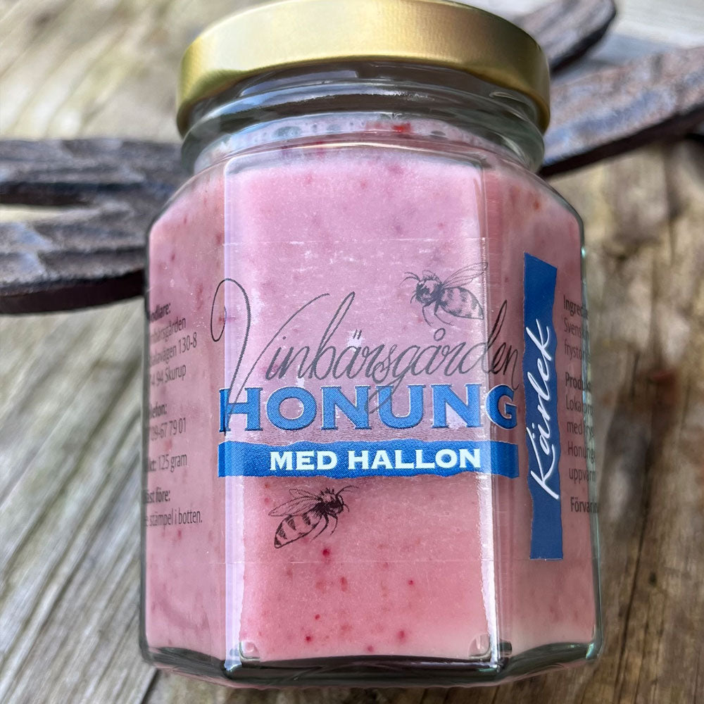 "Kärlek" Honung med Hallon 125g