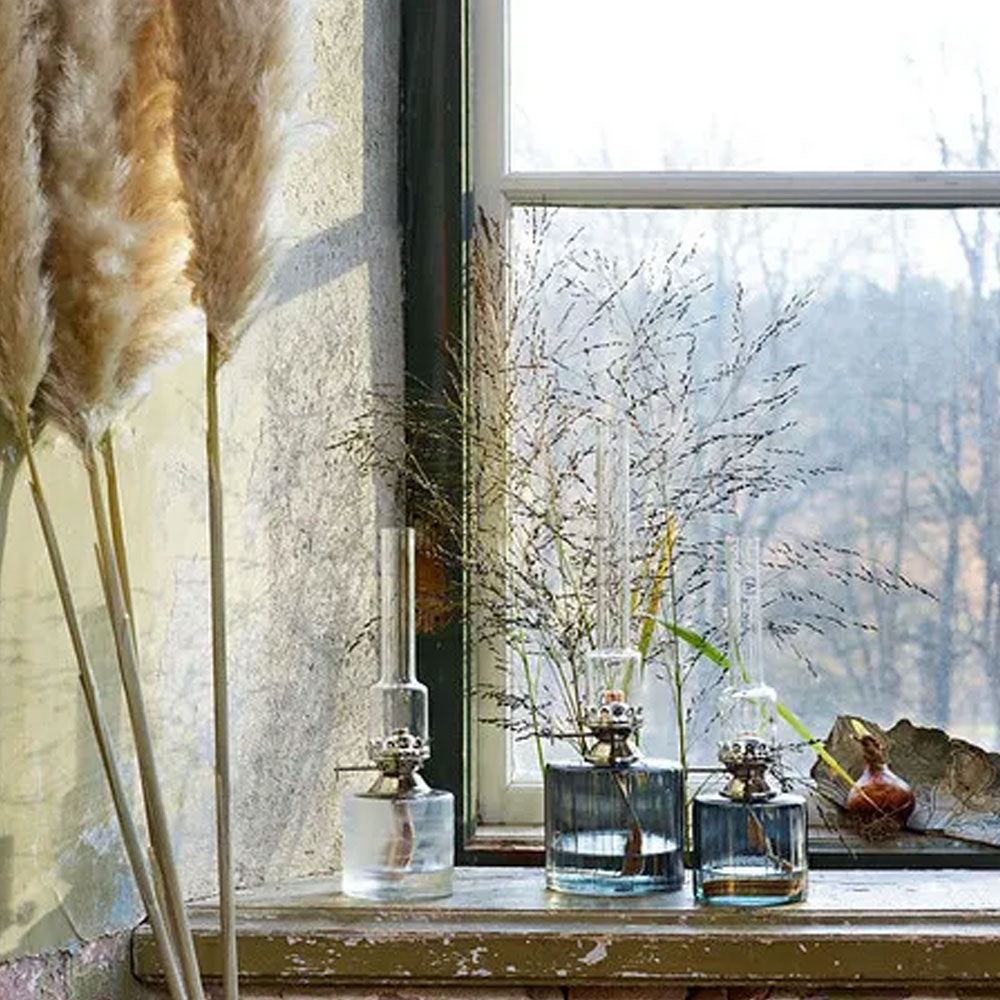 Fotogenlampa rökfärgad - Strömshaga